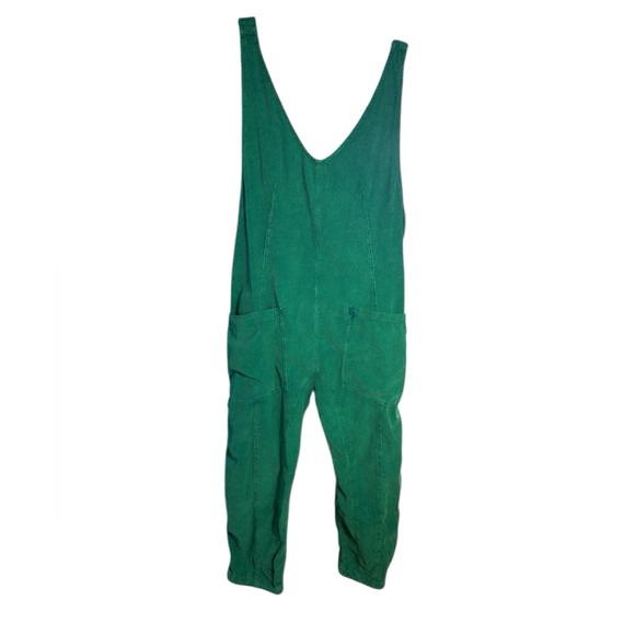 We The Free High Roller Corduroy Green Ribbed Jumpsuit - Picture 5 of 14